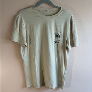 SHEIN Beige Palm Graphic Tee